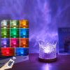 16 Colours USB Crown-Shaped Crystal Projection Lamp