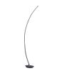 62.25-Inch Bradie Brushed Nickel LED Arc Tube Floor Lamp
