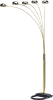 84"H GOLD 5-HEAD CAP STYLE FLOOR LAMP (1PC/CTN) (2.24/33.97)