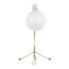 Eileen Contemporary Task Lamp in Gold Metal and White Plastic Shade by LumiSource