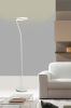73" Tall Metal Torchiere Floor LED Lamp with Halo design, Matte White finish