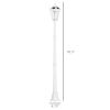 77" Solar Lamp Post Light, Waterproof Aluminum Outdoor Vintage Street Lamp, Motion Activated Sensor PIR, Adjustable Brightness, for Garden, Lawn