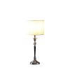 22.75" In Albi Candlestick Crystal Accent Black/Silver Table Lamp