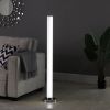 49" LED Illuminari White Crystal Sand Rocks Column Floor Lamp
