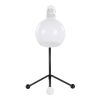 Eileen Contemporary Task Lamp in Black Metal and White Plastic Shade by LumiSource