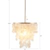 Layered Capiz Chandelier