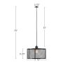 Metal Mesh Pendant