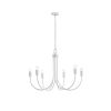 6-Light Metal Chandelier