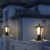Solar Column Headlights With Dimmable LED